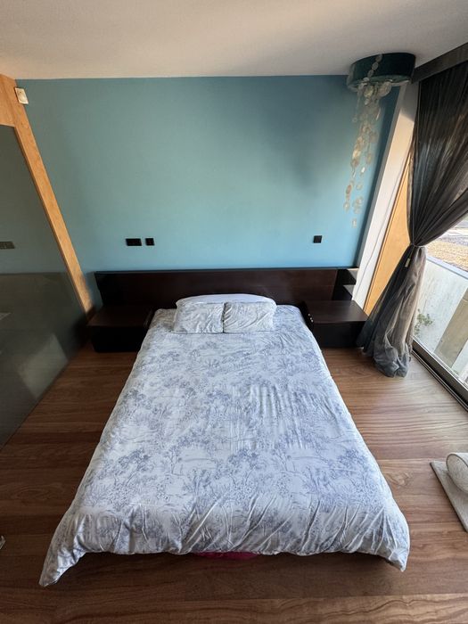 Cama Premium de Casal em Madeira Maciça - Fabrico de Paços de Ferreira