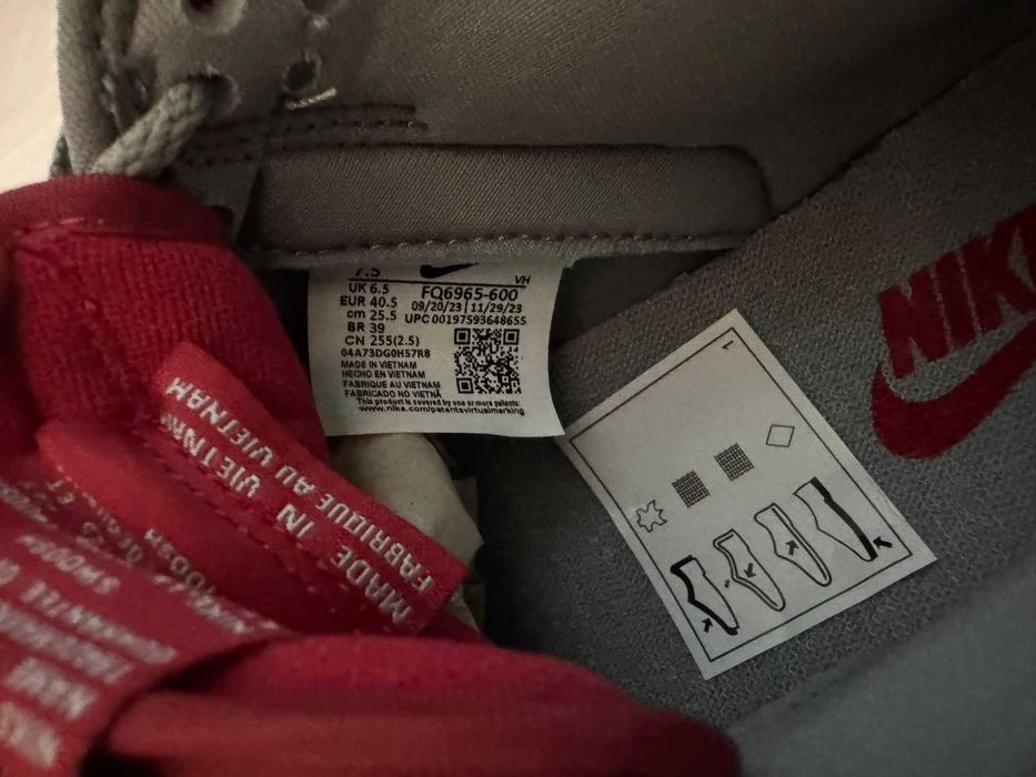 Nike Dunk Low – Varsity Red / Silver | NUNCA USADO!