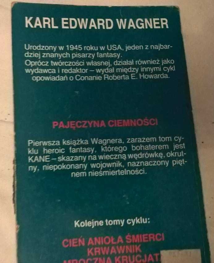 Książka Karla Wagnera - KANE Pajęczyna Ciemności.
