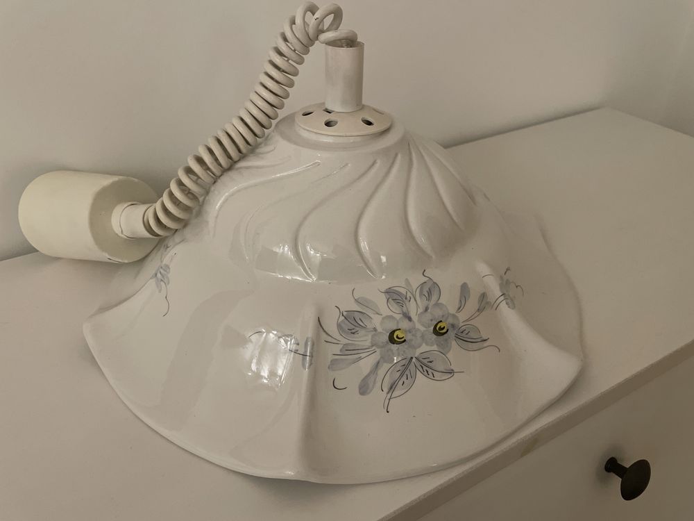 Porcelanowa ceramiczna lampa wisząca, żyrandol