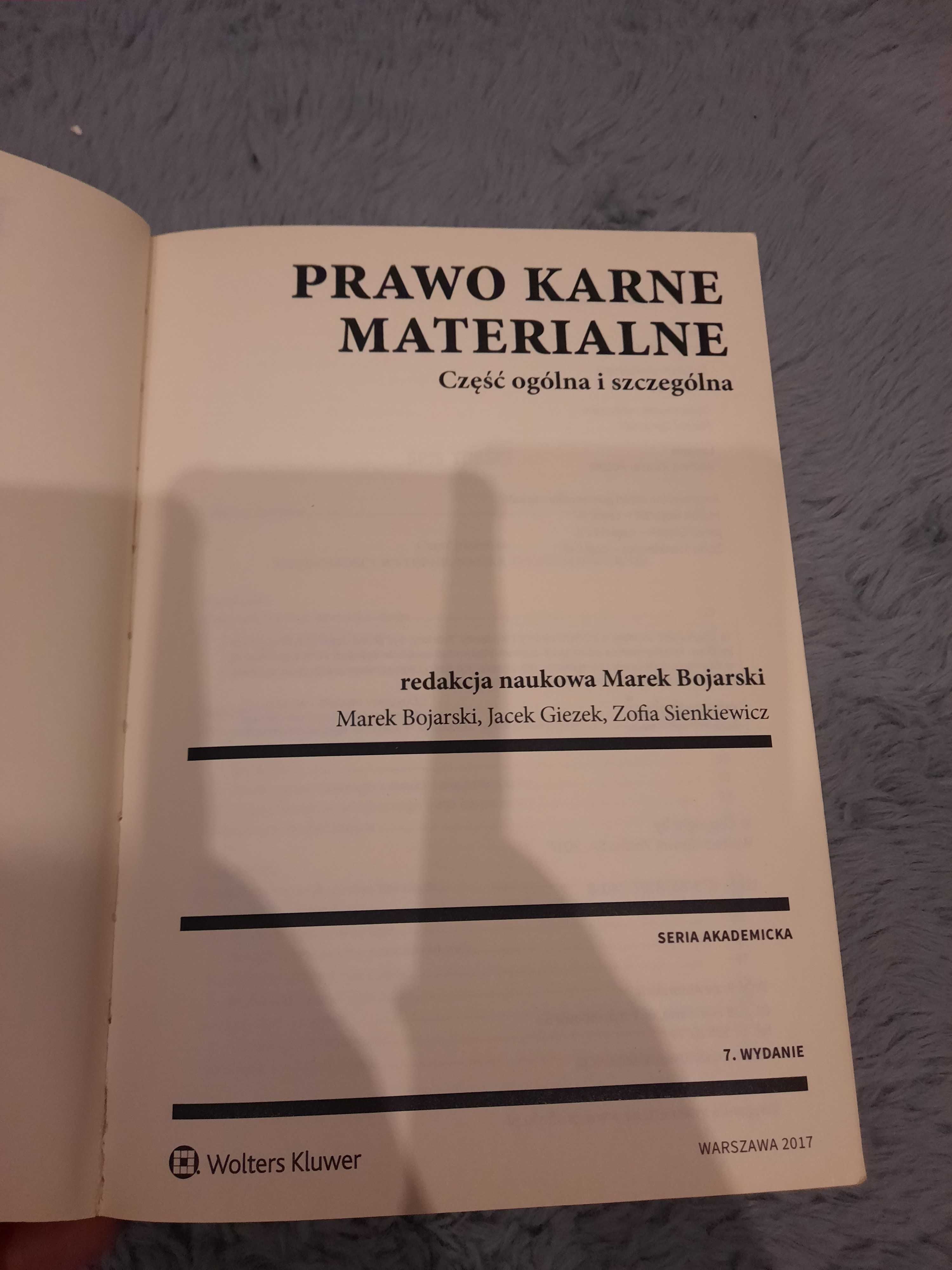 Książka Prawo Karne i Materialne Bojarski, część ogólna i szczególna