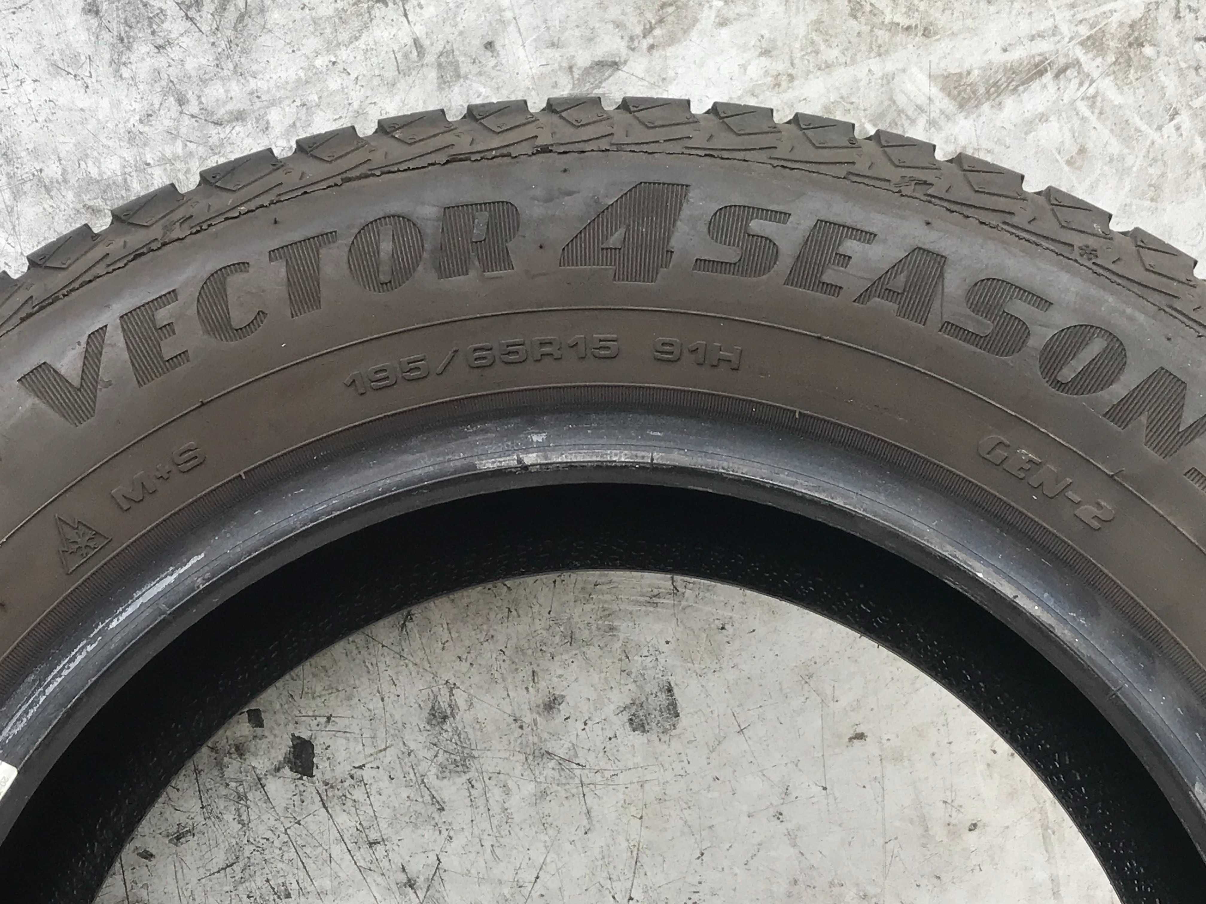 Шины GoodYear Vector 195/65R15 Комплект Всесезонка Б/у Оригинал