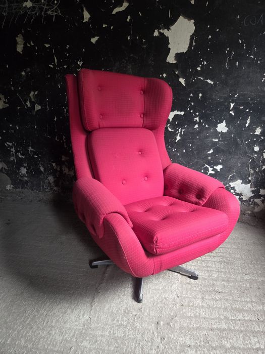 Fotel obrotowy up zavody  Rousinov vintage 60 prl Czechosłowacja