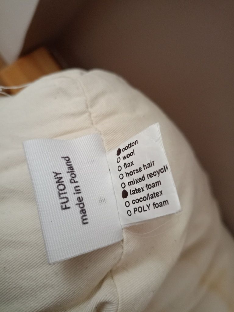 Futon 120x200 + stelaż drewniany