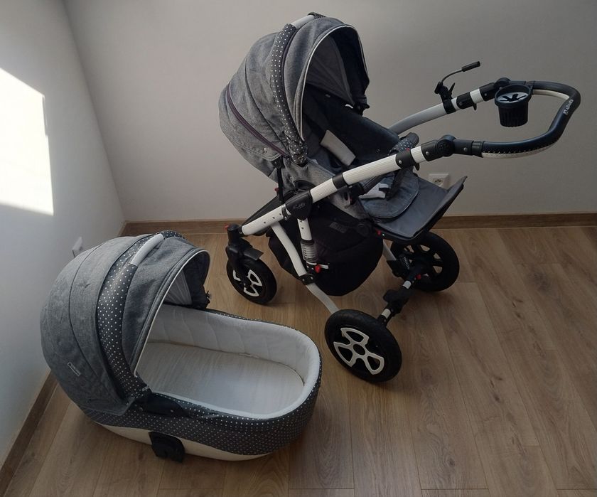 Wózek Adamex Barletta + fotelik + baza