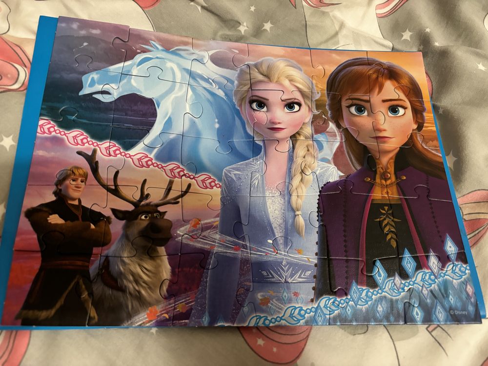 Zestaw 3sztuki Puzzle 30 sztuk Enchantimals  Kraina Lodu