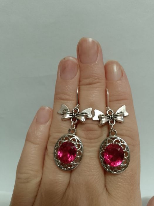 Винтажный серебряный комплект , кольцо 925 пробы.  Натуральные камни .