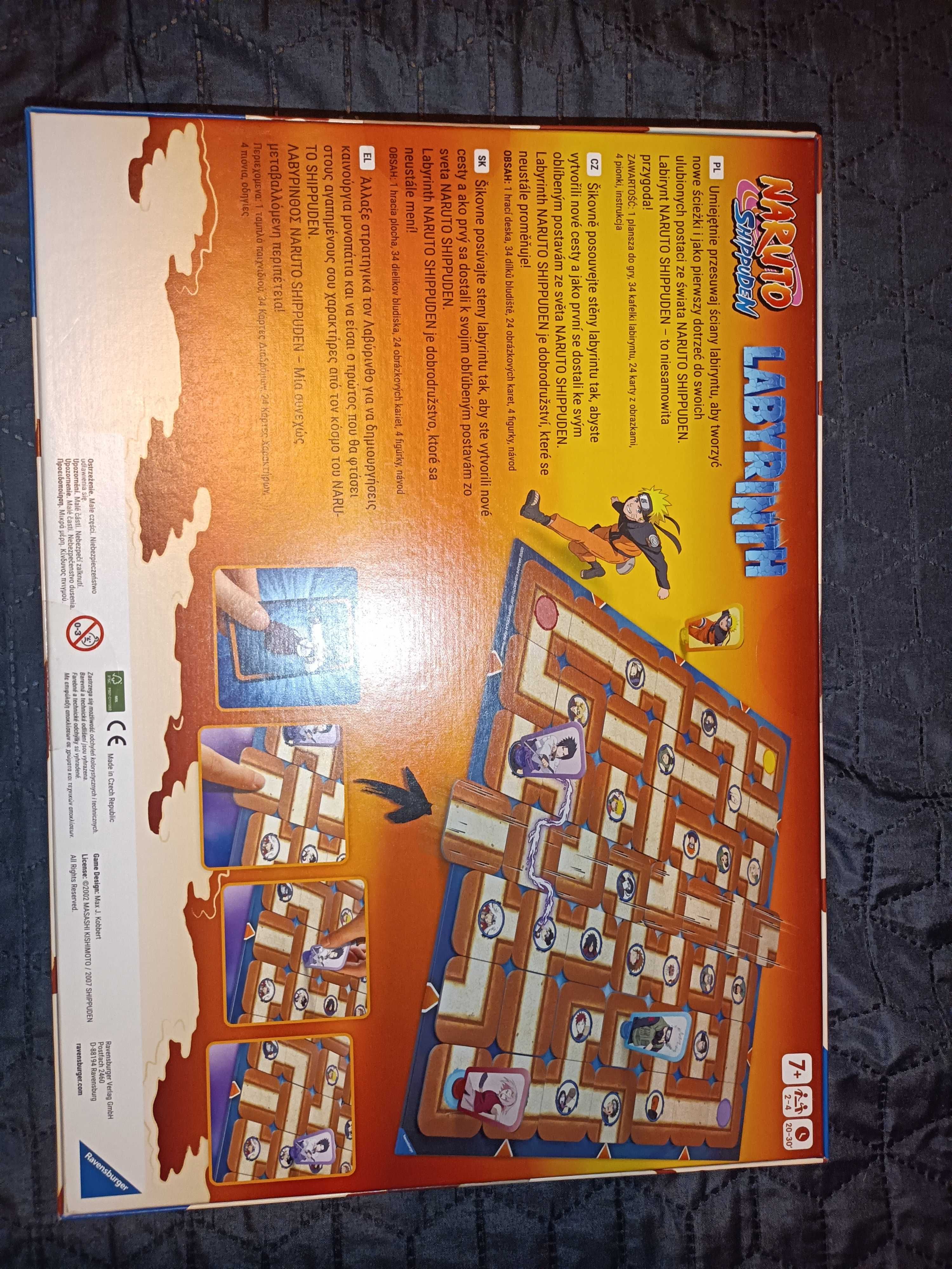 Nowa gra planszowa RAVENSBURGER Labyrinth labirynt Naruto