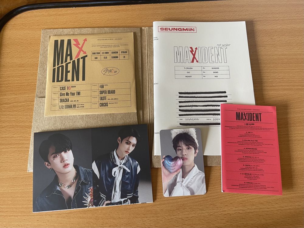 Stray kids “MAXIDENT” álbum versão Seungmin (kpop)