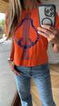 Tshirt Hermes w pomaranczu wypada M nowy