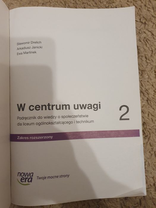 Podręcznik do WOSu W centrum uwagi 2 zakres rozszerzony