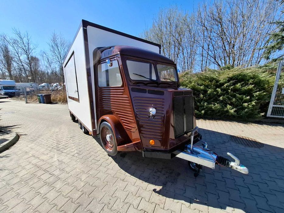 Przyczepa foodtruck retro HY - spożywcza, sklep mobilny - PRODUCENT