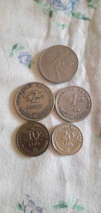 Монети хорватії, італії ліри куни ліпи, 5 штук