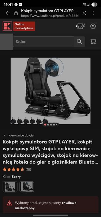 Stelaż kokpit simracing GTPlayer Nowy Nieużywany