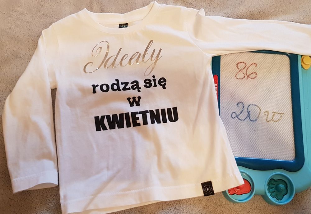 Bluzeczka 86 Stan idealny biała ze skrzydłami