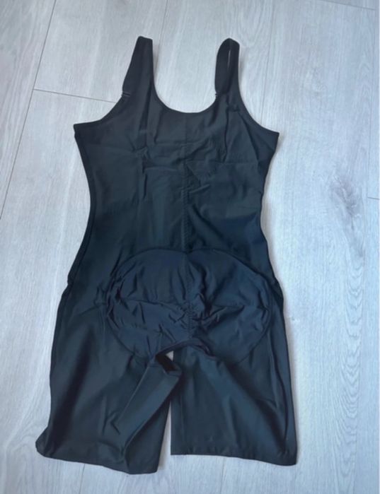 Body Damskie Shapewear Regulowany Gorset Czarny XXL