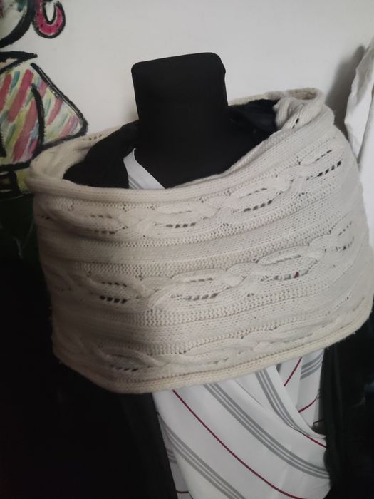 Szal komin spódnica gruby wzór