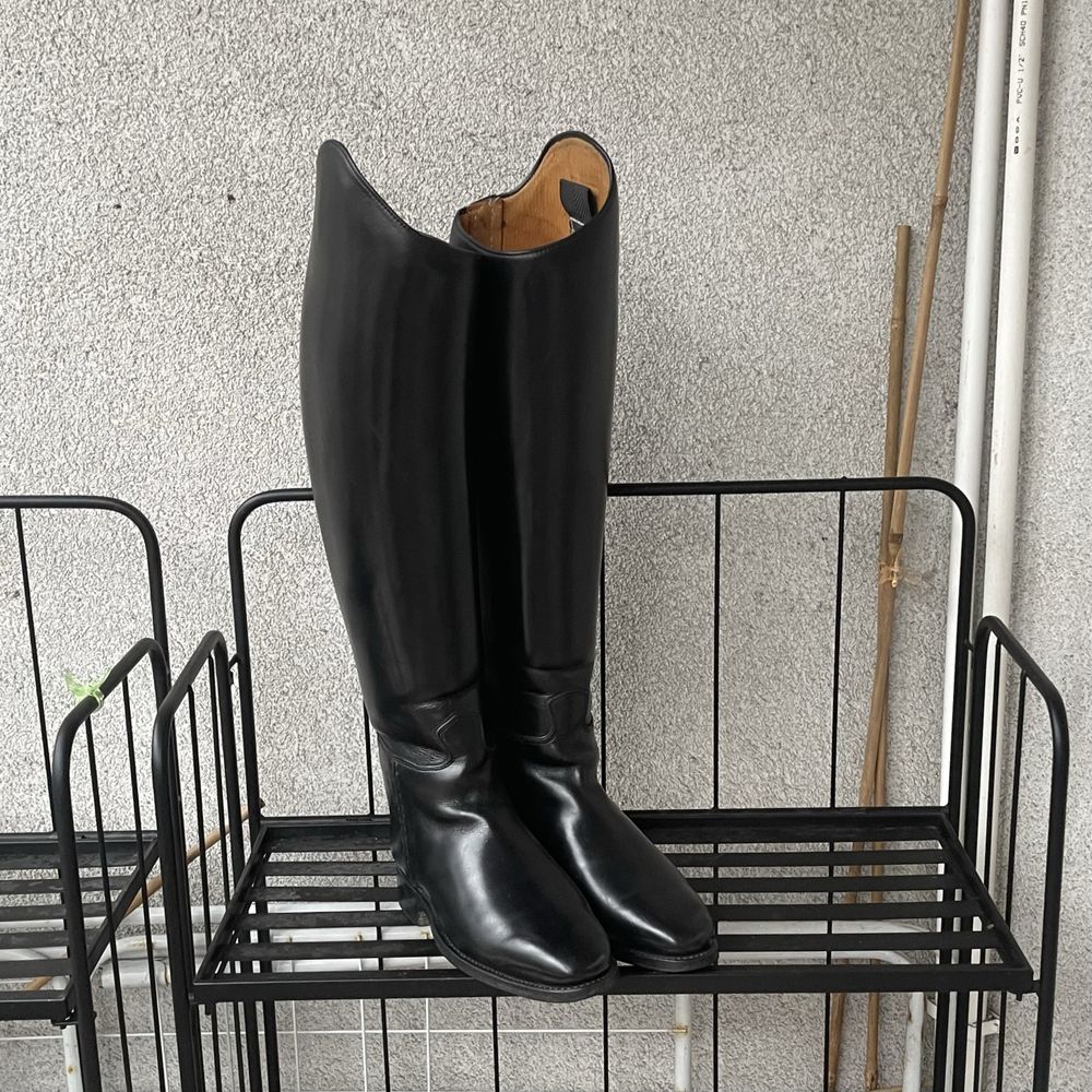 Oficerki jeździeckie czarne Königs 4 1/2 37 1/3 24,5cm ujeżdżeniowe
