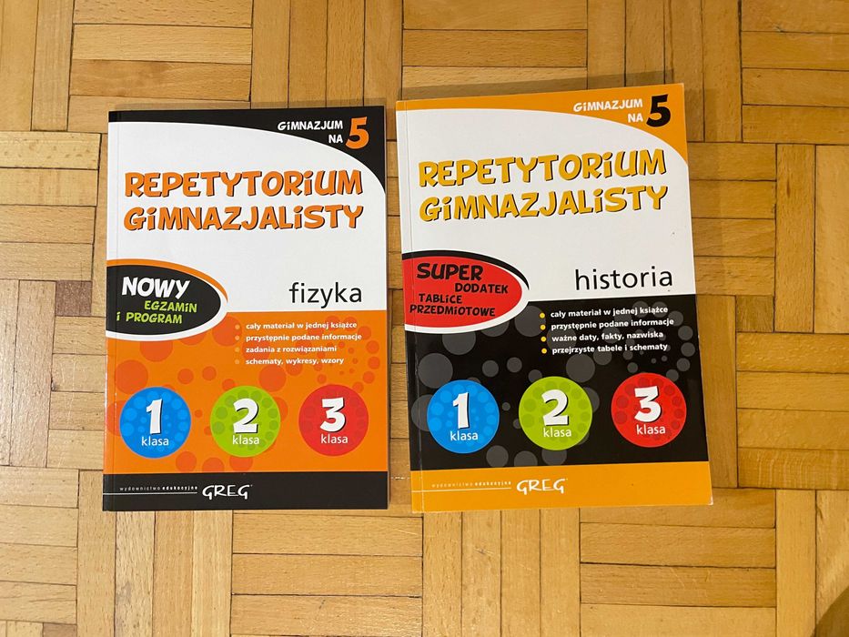 Repetytorium Historia Fizyka GREG Podstawowa Gimnazjum