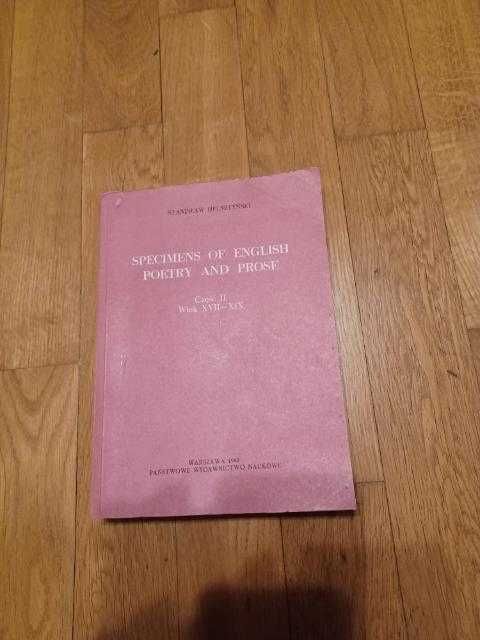 specimens of english poetry and prose-helsztyński 2 części
