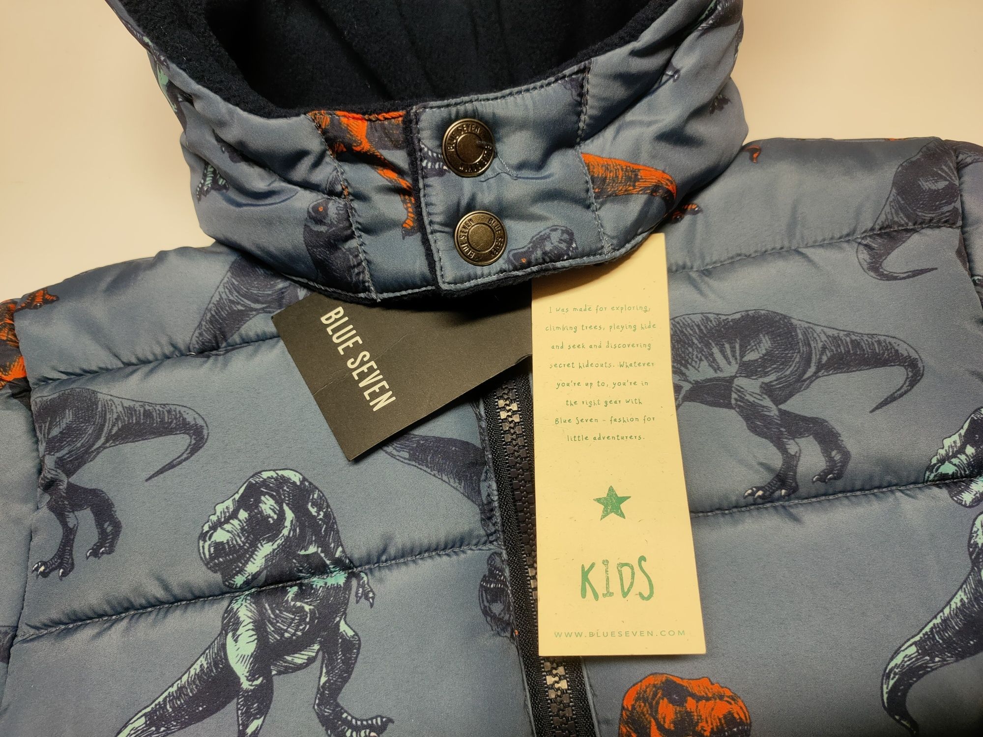 Kurtka Blue Seven Kids Dinosaurs dziecięca ocieplana r. 98 / 3