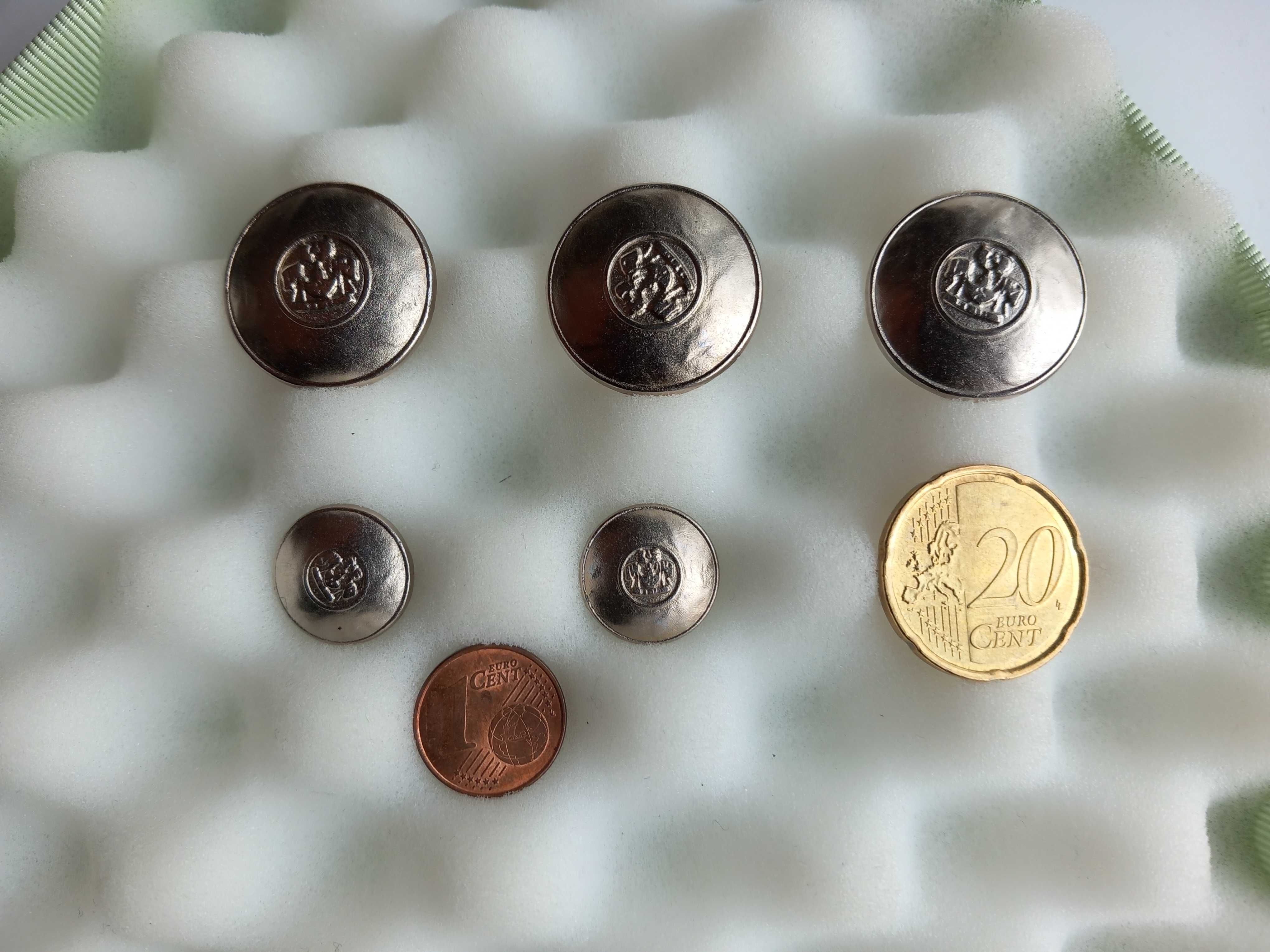 Botões metal prateado para blazer Novos