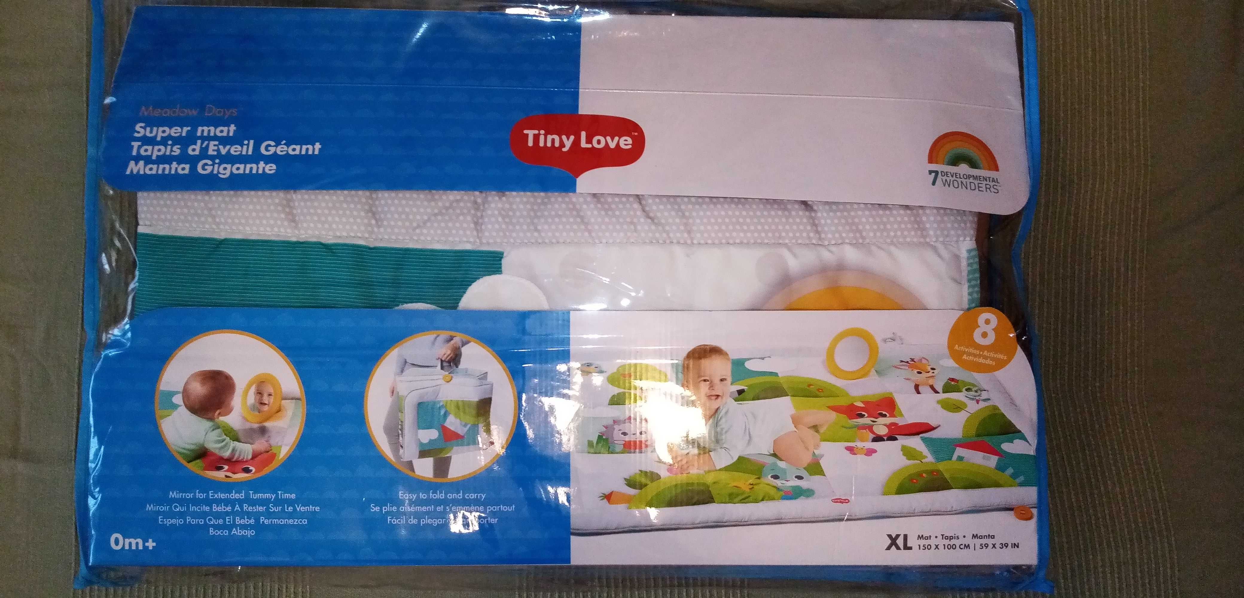 Mata interaktywna Zabawa na łące Tiny Love 100x150 cm + gratis