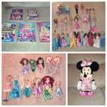Barbies, Disney princesas, Minie Mouse, DVDs