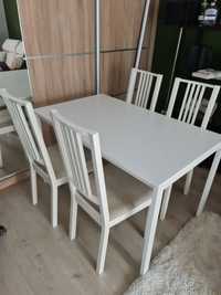 Zestaw krzesła i stół biały ikea melltorp