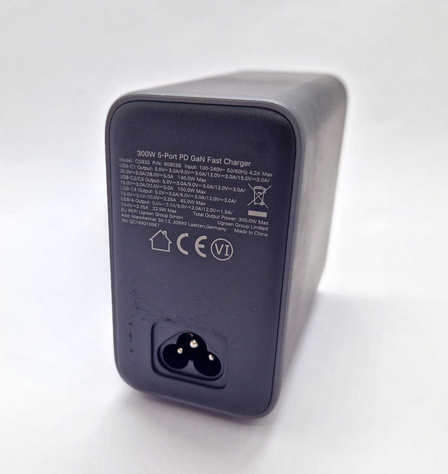 UGREEN Nexode 300W 5-Port PD GaN Fast Charger CD333