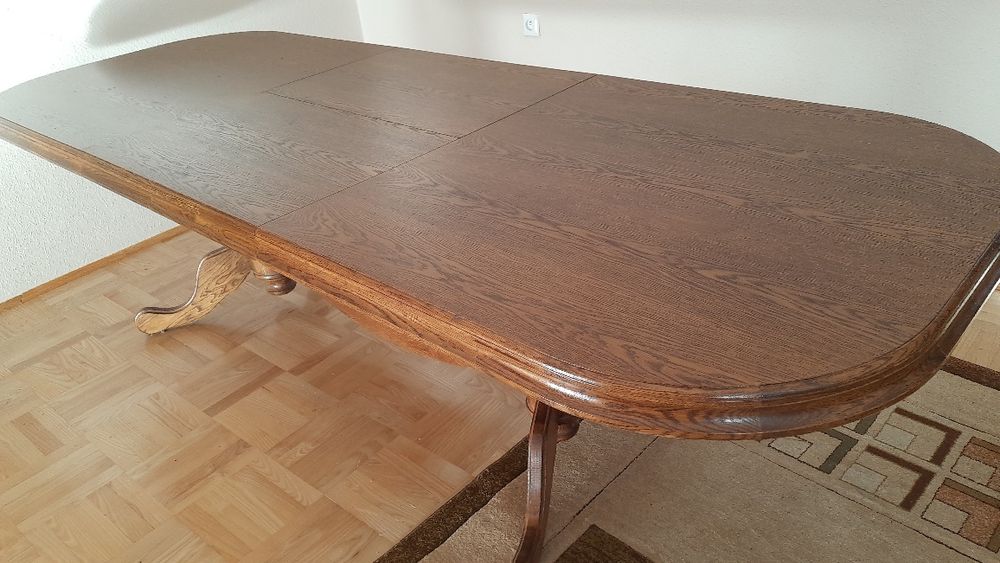 Stół dębowy rozkładany, uzywany