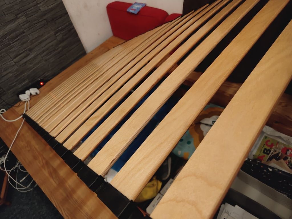 Drewniane jesionowe łóżko na zamówienie + materac gratis