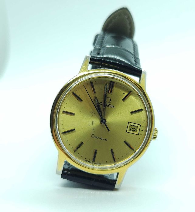 Mechaniczny męski zegarek Omega Geneve 35mm po serwisie u zegarmistrza
