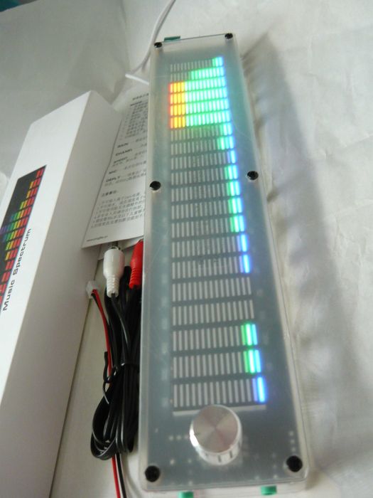 LED 25cm DSP Wskaźnik sygnału procesor + analizator spectrum  korektor