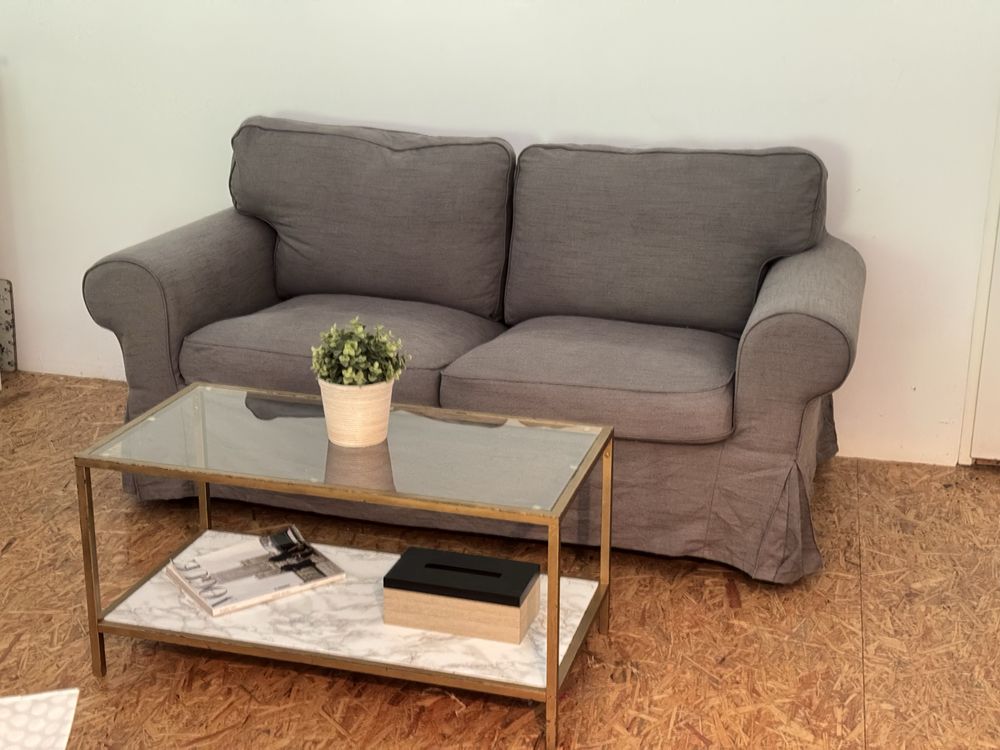 Sofa Ektorp 2 osobowa szara