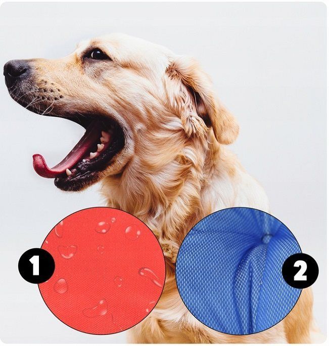 legowisko dla psa kojec 100x75 cm personalizowane wodoodporne różowe