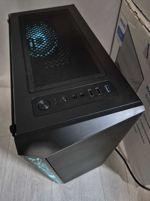 ATX корпус QUBE Breeze ARGB (4x120mm FAN) з класним продувом. Trade-in