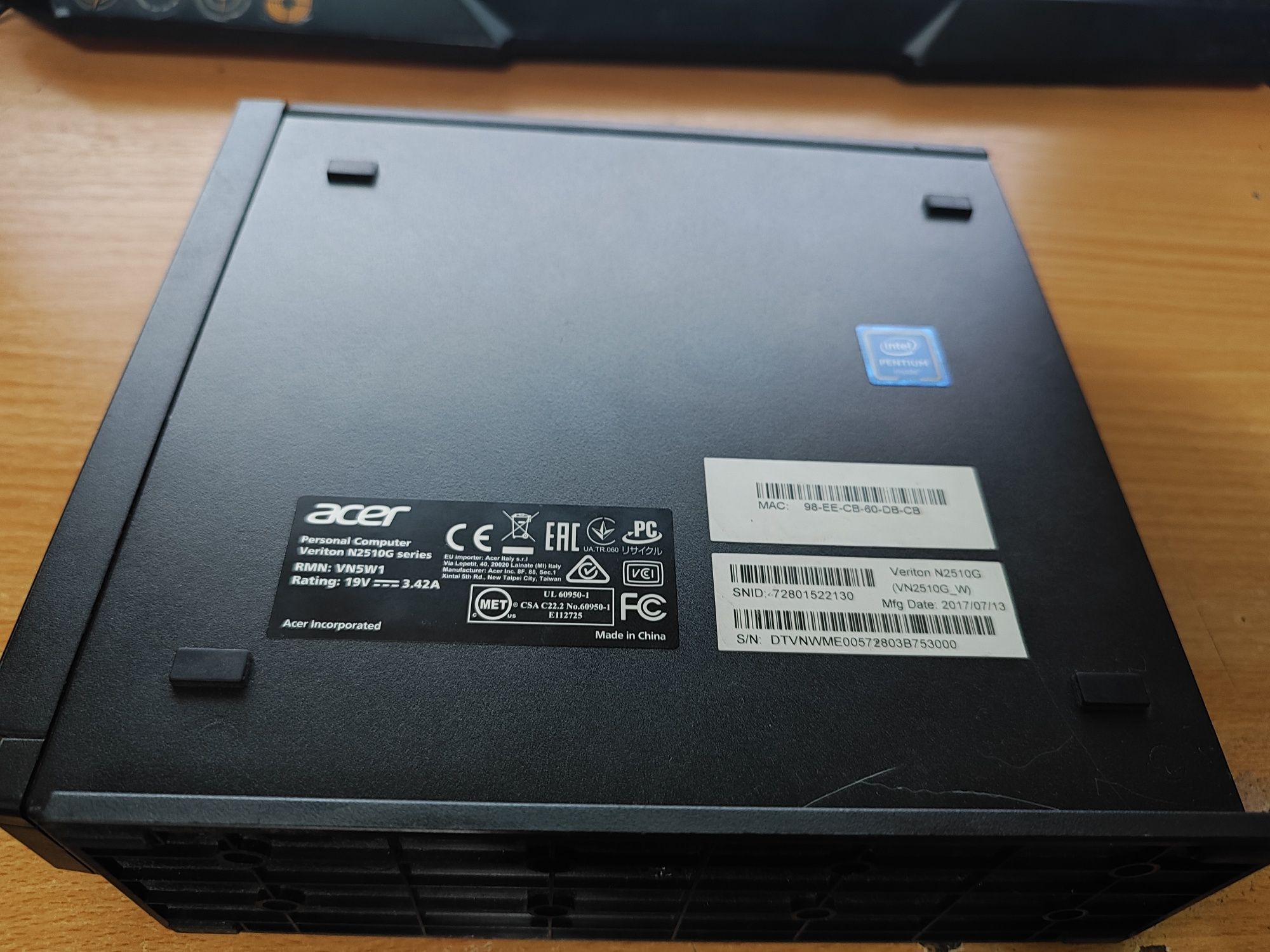 Неттоп Acer Veriton N2510G