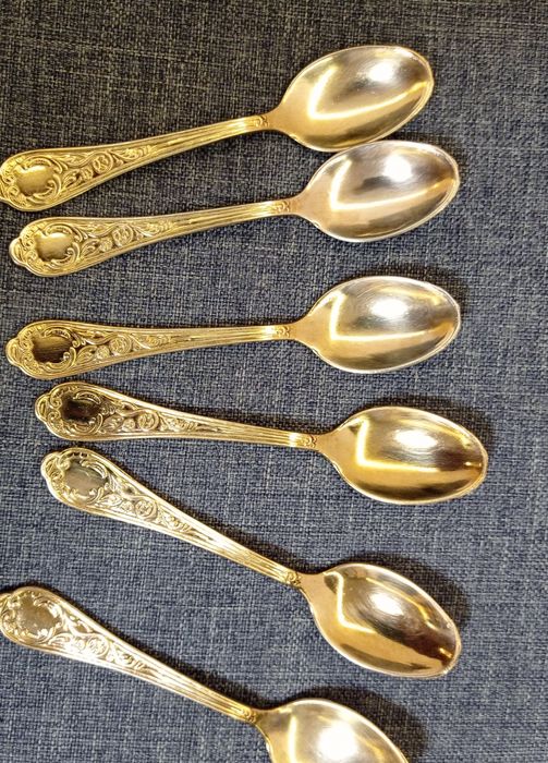 Кофейные ложки. Проба А 800