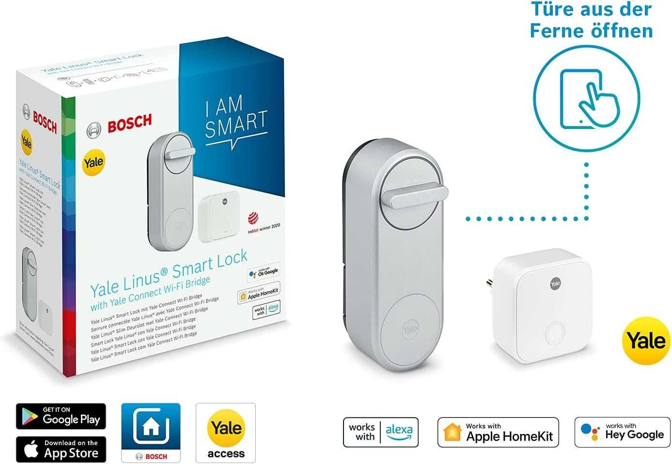 Bosch Yale Linus Smart lock Wi-Fi bridge розумний замок Apple Homekit