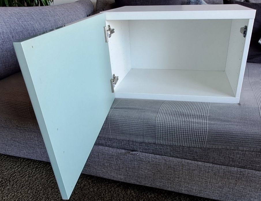 Estrutura Besta, Branco, com porta  Selsviken Azul / Acinzentado