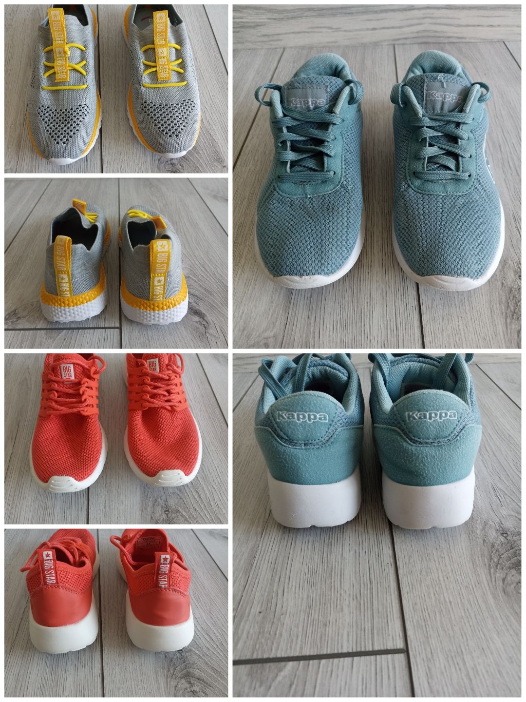 Buty Big Star i Kappa. Zestaw 3 par. Rozmiar 35.