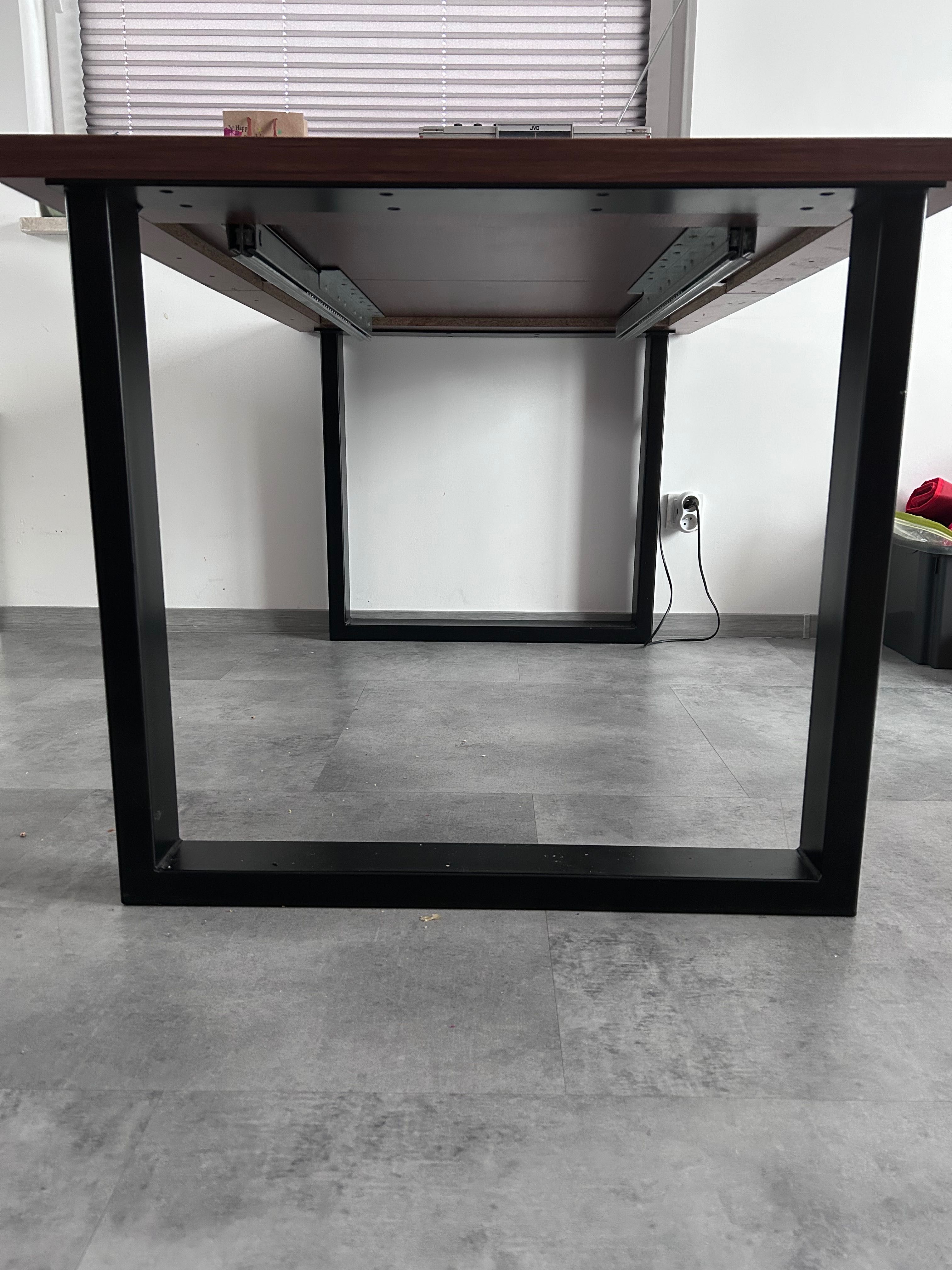 Stół LOFT do 10 osob płyta dębowa