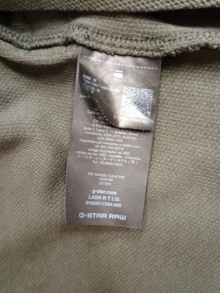 Koszulka Khaki z Długim Rękawem G-star Raw M