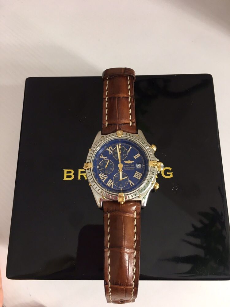 золотые часы Breitling Chronometre crosswind недорого