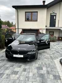 Samochód do ślubu Czarne BMW 520