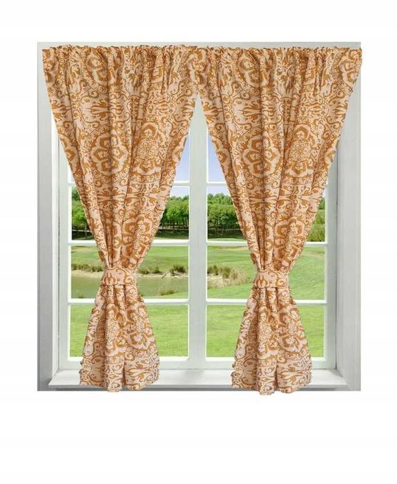 2 ZASŁONY z tkaniny brisa 86 CM x 150 CM