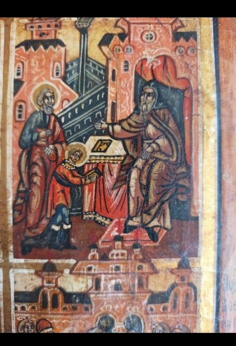 Ikona św. Mikołaja z życiem