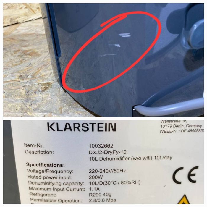 Осушувач повітря KLARSTEIN з Німеччини / Осушитель воздуха из Германии