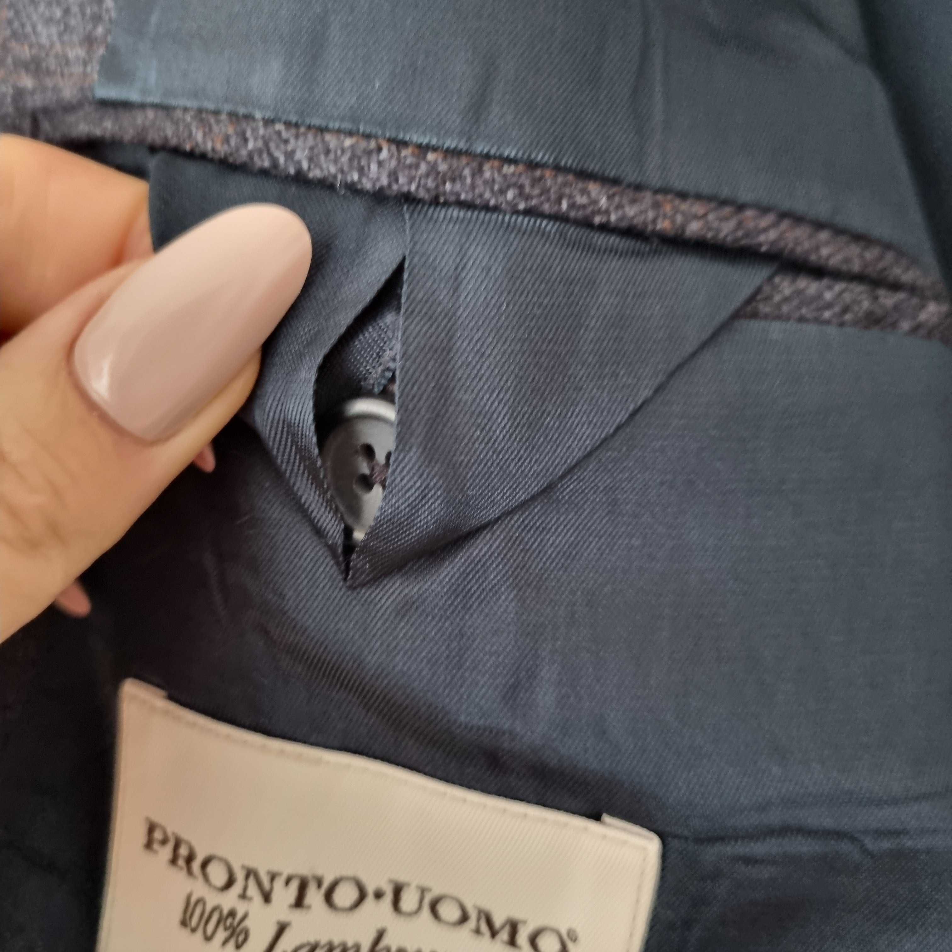 Marynarka męska Pronto Uomo wełna jagnięca rozmiar 48 Long(2-3XL)